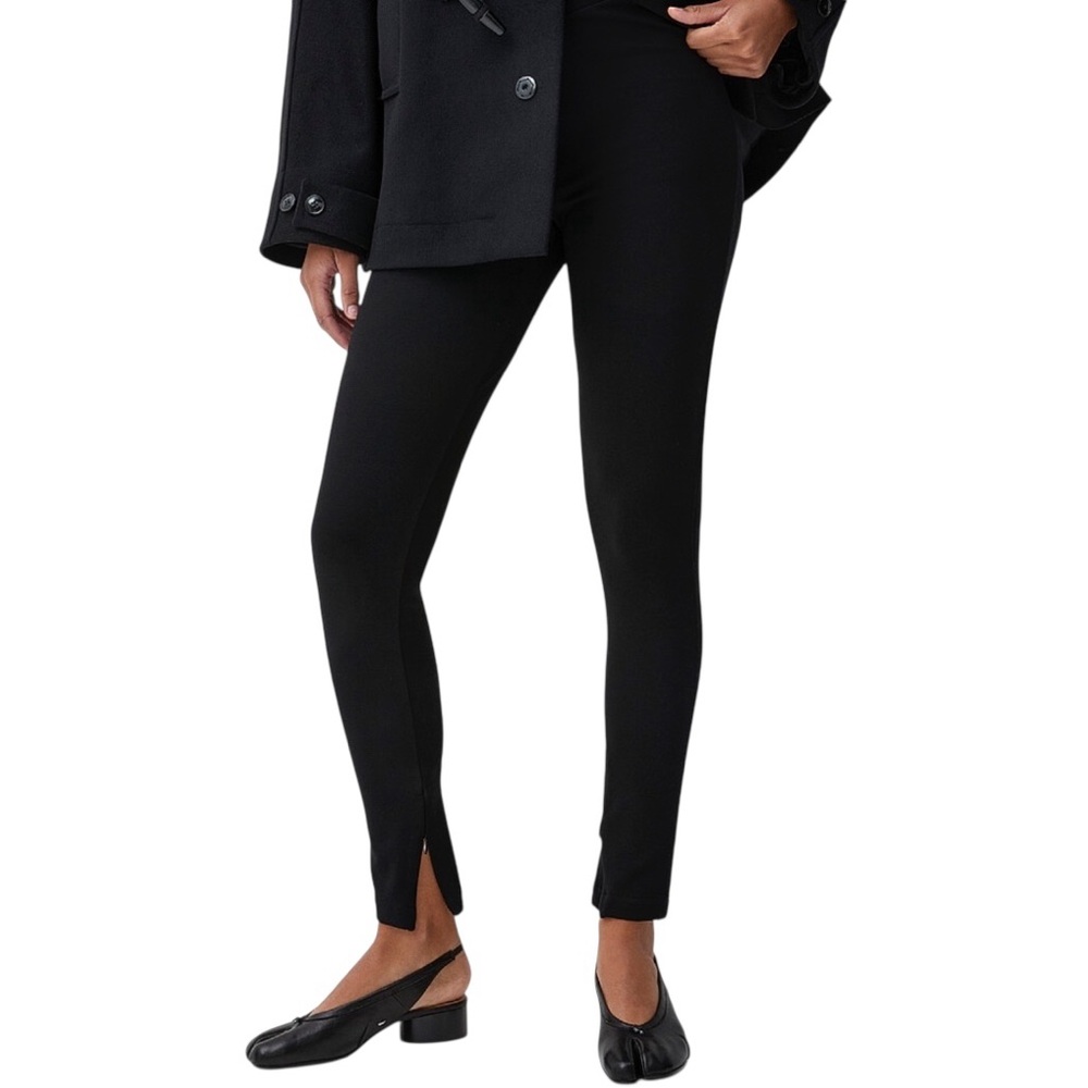 Nordstrom Black Women's Structured Leggings new casual‎ size M medium minimalist